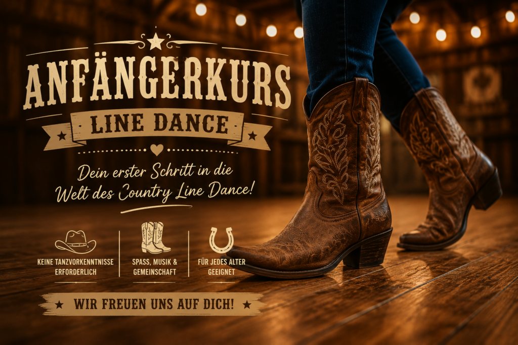 Line Dance Anfängerkurs Langenfeld Boot Bandits Anfänger und Fortgeschrittene willkommen. Montags 18:00 - 19:00 Uhr, Hubertushalle Langenfeld